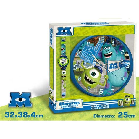 Disney Confezione regalo Monsters & Co. Orologio da polso ed Orologio da Parete