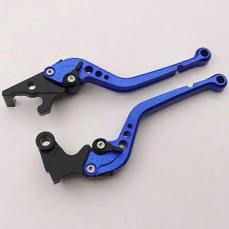 Convient pour Yamaha YZF R25, poignée de frein, d'embrayage et de klaxon, guidon MT03 R3 modifié en alliage d'aluminium (bleu 3) (1/5)