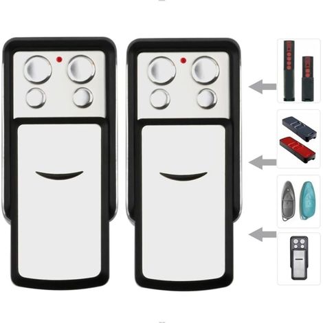 Lot de 2 télécommandes de porte de garage - Compatibles avec les télécommandes Sommer 868 MHz 4020, 4026, TX03-868-4, 4021, 4025, 4011, 4031 et 4035 (1/4)