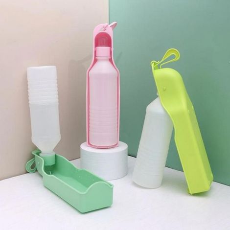 Bouteille d'eau portable - - Mug de voyage - Distributeur d'eau - Chats et chiens (1/3)