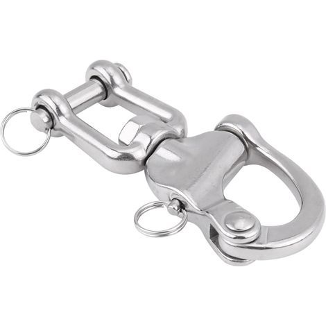Mousqueton pivotant à mchoires en acier inoxydable 316 pour drisse de spinnaker de voilier 03 (1/5)