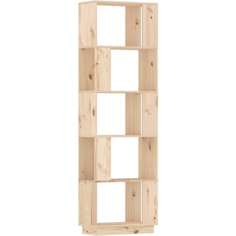 Maison Exclusive - Bücherregal/Raumteiler 51x25x163,5 cm Massivho (1/5)