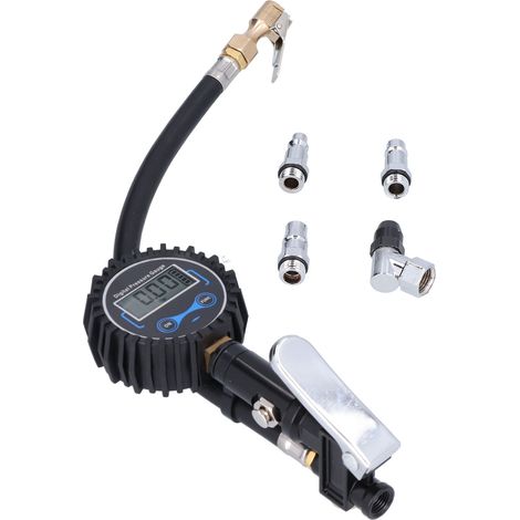 Manomètre de pression des pneus 200 PSI/14 BAR avec écran LCD et lumière LED, adapté aux voitures, camions, motos et motos tout-terrain. (1/5)