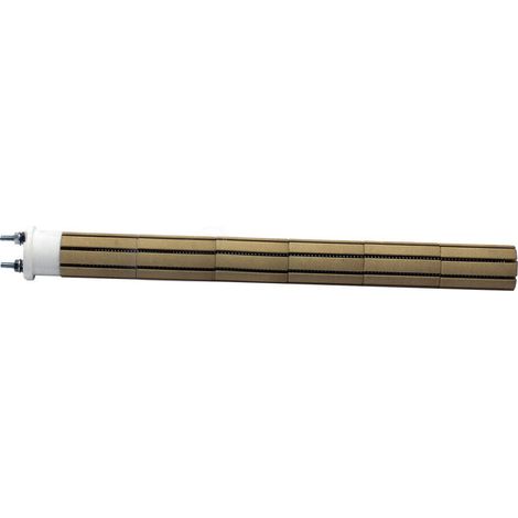 Resistencia Cerámica 1000W para Termo  6 Piedras Ø29x320mm  Bitensión 3 Tornillos  Recambio Seco Vainada Calidad