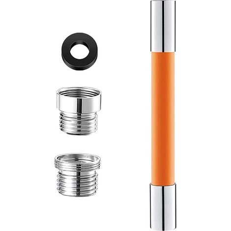 Rallonge universelle pour robinet avec connecteur, extension 360° flexible pour lavabo de salle de bain, cuisine et salle d'eau (1/5)
