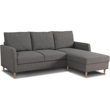 Casapy Ecksofa Fix Anthrazit 3-Sitzer