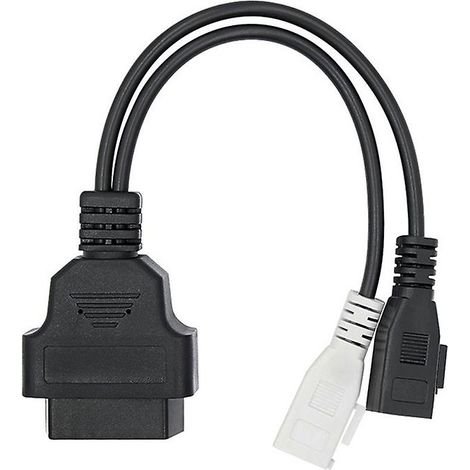 Câble OBD II OBD2 2 x 2 broches vers connecteur femelle OBD2 16 broches, adaptateur de diagnostic pour - Seat (1/4)