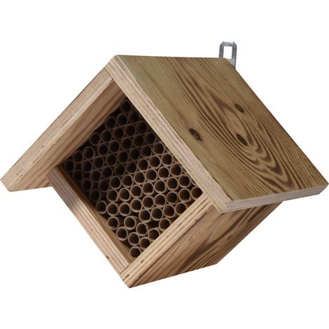 Dobar Bienenhaus Square 19 x 12,5 x 16 cm braun Insektenhotel (1/3)