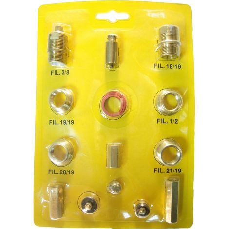 Bagnoclic – Raccord de robinetterie 3/8 à 22 mm – Kit complet prêt à l'emploi – Fabriqué en Italie – Fixation rapide et durable