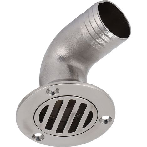 Sortie de drainage de pont à 90 degrés, diamètre extérieur de 1,5 pouce, en acier inoxydable 316, adaptée aux raccords de tuyauterie marine et de yacht. (1/5)