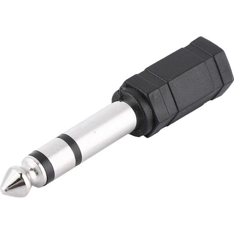 2 adaptateurs audio jack mâle 6,5 mm vers femelle 3,5 mm F-36 (1/5)