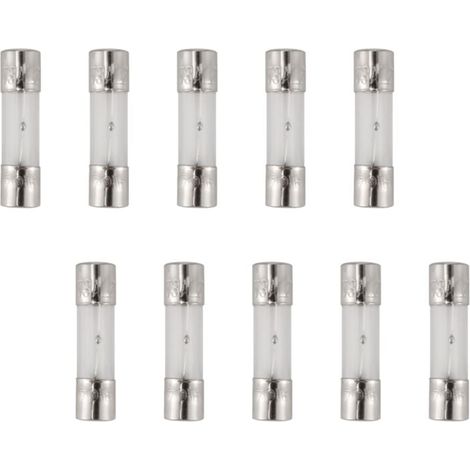 10 pezzi di fusibili a rottura lenta 5x20mm 250V 3A tubi di vetro per apparecchiature elettriche (1/4)