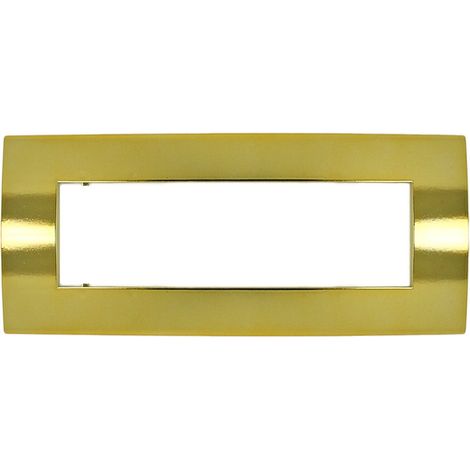 Placca ORO LUCIDO  7 posti compatibile con Vimar Arkè TIPO 19657.07
