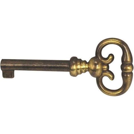 Chiave per coscia, bronzo zama, L.70mm, albero 37mm, 1 pezzo con viti.