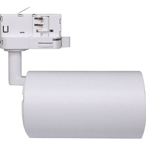 Spot LED sur Rail Triphasé CCT 30W 60° Blanc - 3000K/4000K/6500K - SILUMEN (1/5)