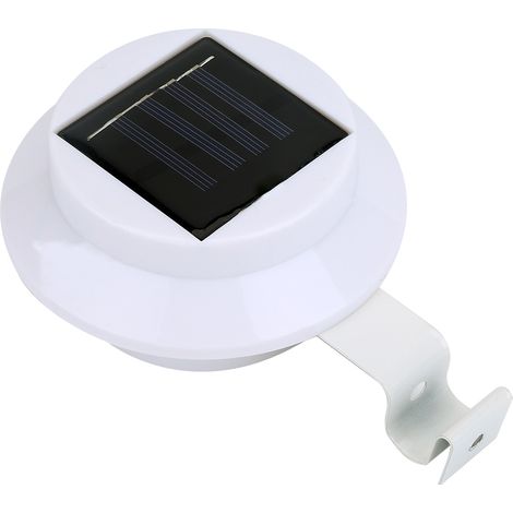 Lampe Solaire Led - Panneau Photovoltaïque Imperméable - Éclairage Extérieur Jardin Clôture Mur - Blanc - 1 Pièce (1/4)
