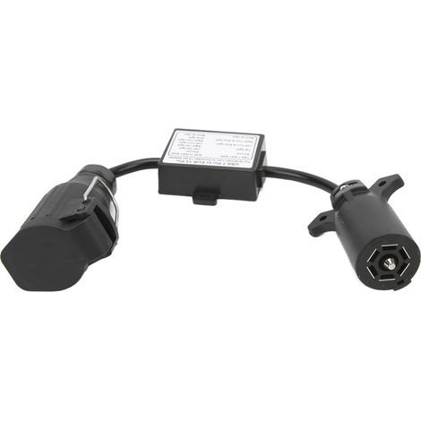 Connecteur de voiture en plastique, connecteur de lame à 7 voies pour véhicule américain vers connecteur rond européen à 13 broches pour voiture et camion (1/5)