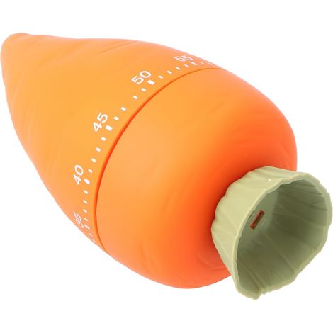 Minuteur Mécanique Alarme Sonore Forte en Plastique Orange de (1/5)