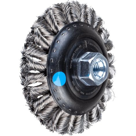 PFERD TOOLS COMBITWIST Kegelbürste gezopft KBG Ø 125x15 mm M14 Edelstahl-Draht-Ø 0,35 mm Winkelschleifer (1/5)