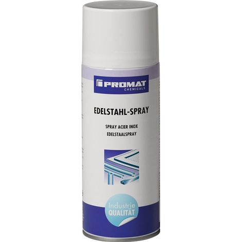 Spray pour acier inoxydable 400 ml bombe aérosol PROMAT CHEMICALS (Par 12)