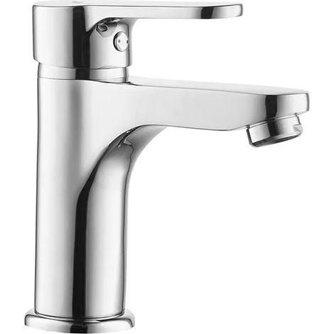 Miscelatore lavabo cromato con piletta serie Paco (1/2)