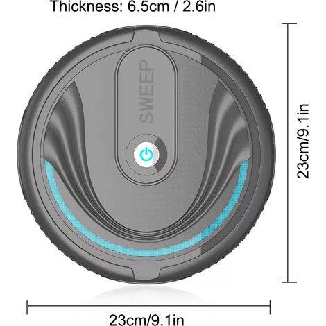 Robot aspirateur intelligent pour la maison : nettoyage automatique et automatique des sols durs, carrelages, poils d'animaux et tapis. (1/5)