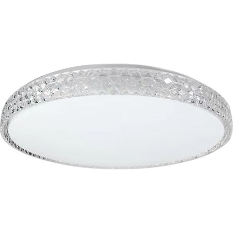 Lámpara de techo blanca brillante plateada 34W (1/4)
