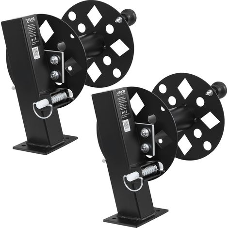 VEVOR 2 Stk. Schweißkabeltrommel, Schlauchtrommel mit 2 Leertrommel für 38,1m 70mm² & 45,1m 50mm² Schweißschlauch, Manuelle Schweißkabelrolle aus Stahl mit Sicherungsstift für Industrie Baustelle (1/5)