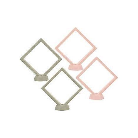 présentoirs à bijoux flottants, vitrines pour boucles d'oreilles, supports suspendus, présentoirs transparents pour colliers (1/2)