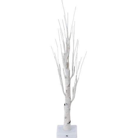 Arbre Lumineux - Arbre De Bouleau Blanc Avec 24 Led - Décoration Intérieure Pour Chambre À Coucher Salle À Manger Et Fête - 1 Pièce (1/5)