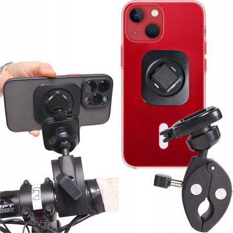 Aufsteckbare Handyhalterung fürs Fahrrad, 360° drehbarer Lenker, stabiles Schloss (1/5)