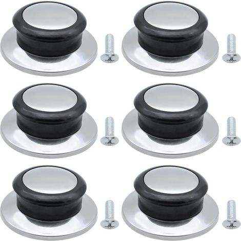 piezas de pomo de tapa de olla resistente al calor, mango de repuesto universal para tapas de ollas, sartenes y utensilios de cocina. Pomos de tapa de olla de repuesto para el hogar y la cocina.