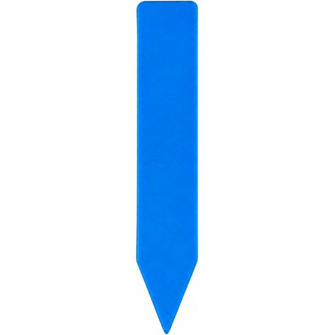Étiquettes pour plantes en plastique, bleues, 10 x 1,8 cm, étiquettes pour graines de fleurs, marqueurs pour plateaux de semis en pépinière (1/2)