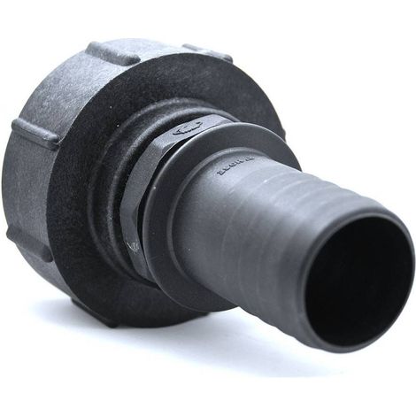Raccord S100x8 femelle - male cannelé droit 50mm (1/2)
