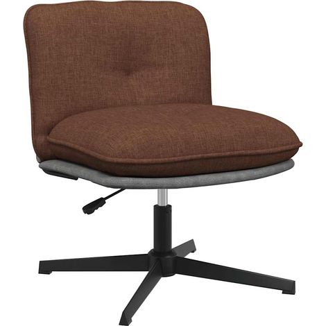 Bürostuhl Drehbar Braun Stoff
