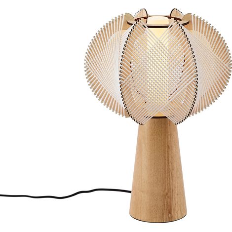 QAZQA Lampada da tavolo Japandi beige 45 cm - Gertie