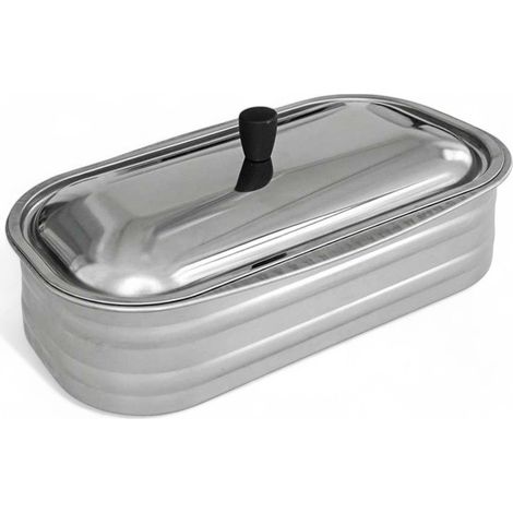 Vasca inox con coperchio per cucine a legna - 3.5