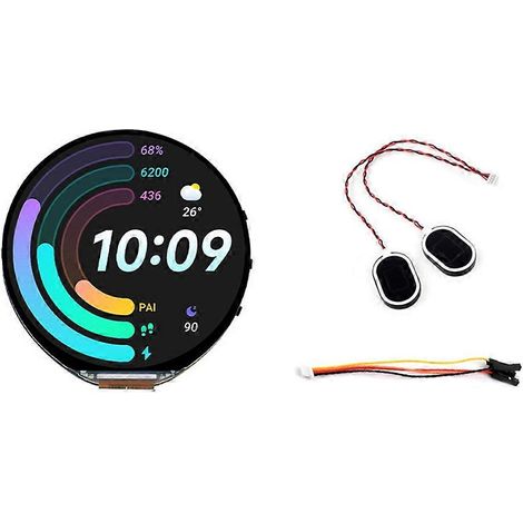 Placa de desarrollo ESP32-S3 con pantalla LCD redonda de 1,85 pulgadas, compatible con WIFI y Bluetooth 5, y sensor de seis ejes integrado. (1/5)