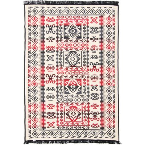 Kilim moderne Tapis Irena - 180x120cm, Rectangular - 100% Coton - Tissé - Multicolore (1/5)