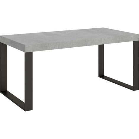 Table Ă manger extensible Tiroz evolution 4 pieds 160 Ă 420 cm-Gris ciment-4 pieds-160 Ă 420 cm (1/5)