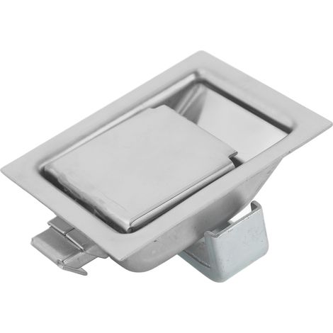 Loquet de poignée pour coffre à outils de camping-car, 84 x 68 mm, acier inoxydable 304, poignée de verrouillage de porte intégrée pour camion, remorque, camping-car (1/5)