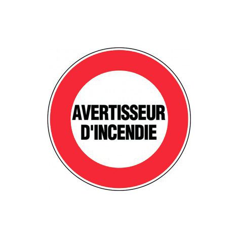 Panneau Avertisseur d'incendie - Rigide Ø300mm - 4061054