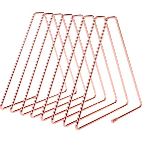 Sujetalibros metálico, revistero, soporte para discos, revistero metálico, para libros y documentos en estudios, dormitorios y oficinas. (1/5)