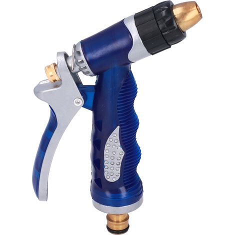 Pistolet d'Arrosage Jardin avec Embout Laiton et Corps PVC pour Pelouse et Usage Extérieur