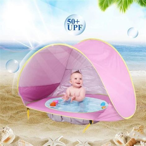 Tente De Plage Pour Bébé - Tente De Jeu Anti-Uv 50+ Pour Enfants Moins De 3 Ans - 1 Pièce