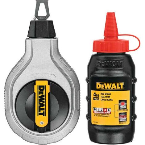 DeWalt DWHT47408-0-GB 6:1 Chalk Reel And Red Chalk Kit