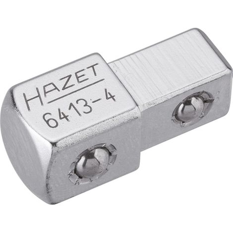 Hazet Durchsteckvierkant 6413-4, 3/8 (10 mm) Vierkant massiv, 1/2 (12,5 mm) Vierkant massiv, Länge 30,2 mm (1/4)