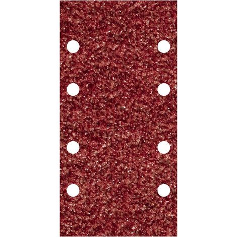 Paquet de 10 feuilles desanding adhesive, aluminium oxide 80 grit perforated 96x136mm 1757000 wolfcraft (1/5)