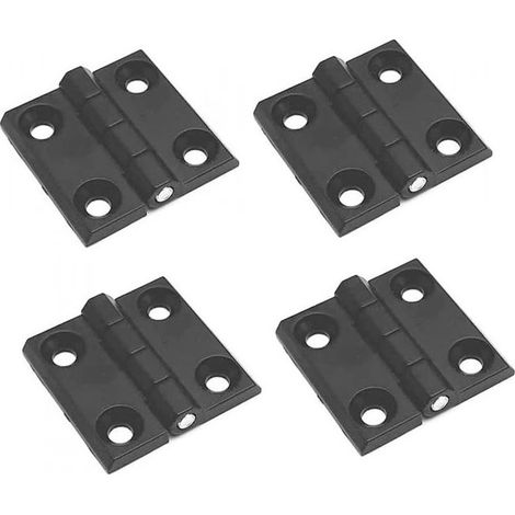 (4 Pièces)Trous de Charnière Plats Pliants, Exterieur Charnière Inox, Charniere Porte Lourde, pour Portes Fixes, Portes D'entrée, Portes de Chambres (1/5)