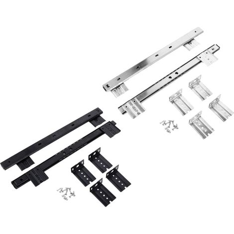 Homoyoyo Lot de 2 glissières à billes pour clavier, rail tiroir, sur (1/5)